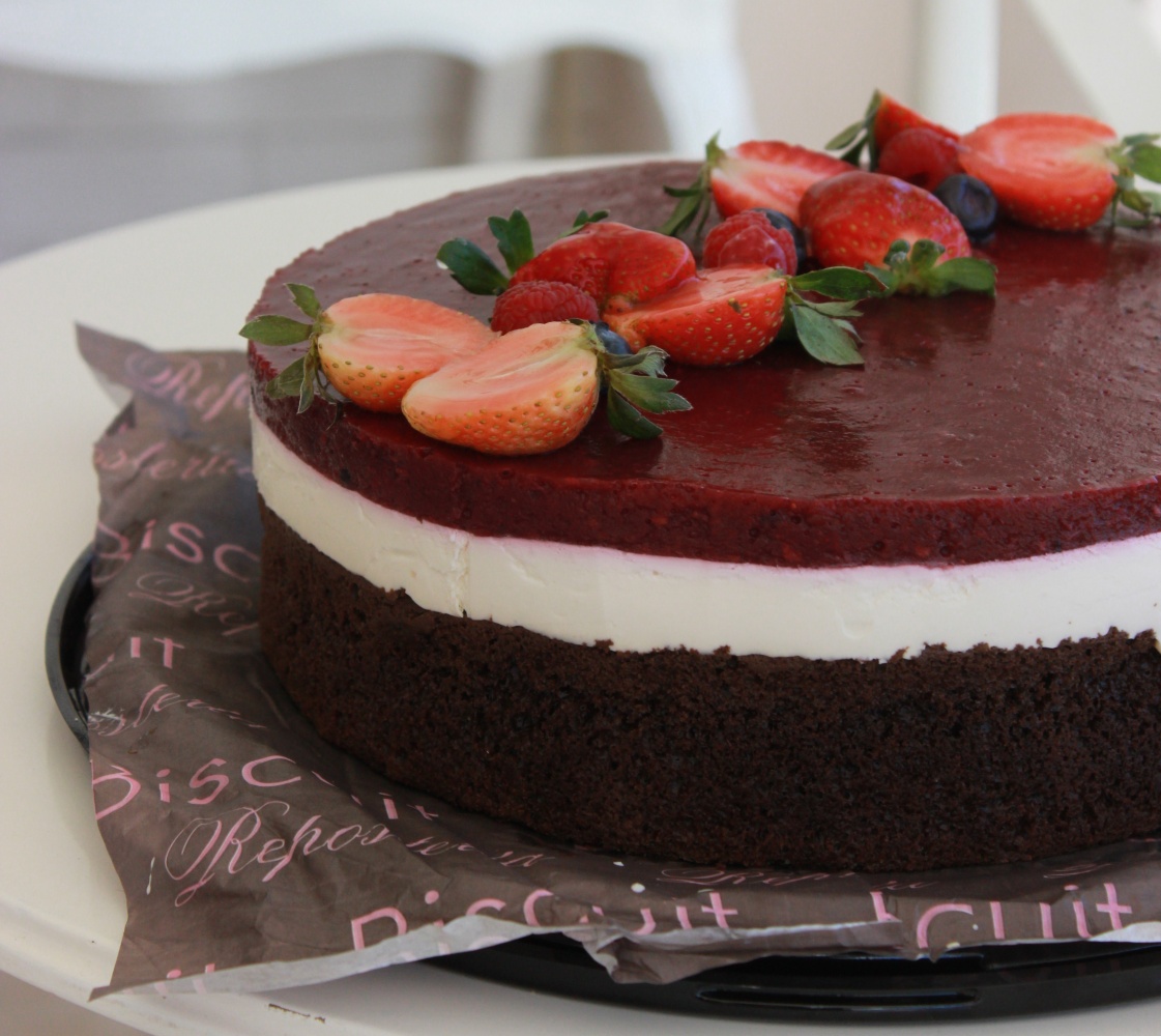 Mousse de queso y frambuesa - Biscuit Repostería