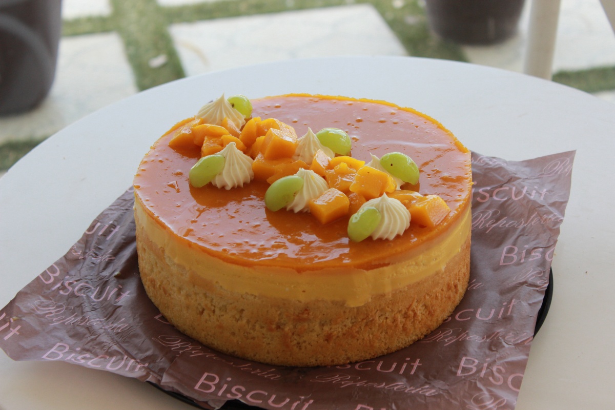 Mousse de mango y maracuya - Biscuit Repostería